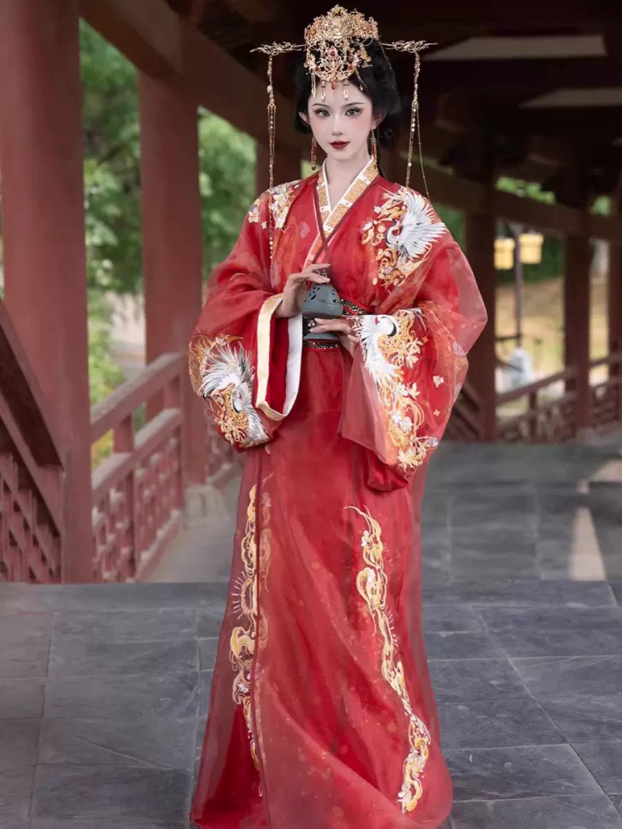 HanfuGolden Radiance Elegance | Chunqiu to Han Dynasty Style Hanfu - Hanrong Hanfu Chinese Traditional Clothes Newmoondance Nuwahanfu Fashionhanfu HanfuGolden Radiance Elegance | Chunqiu to Han Dynasty Style Hanfu - Hanrong Hanfu Chinese Traditional Clothes Newmoondance Nuwahanfu Fashionhanfu