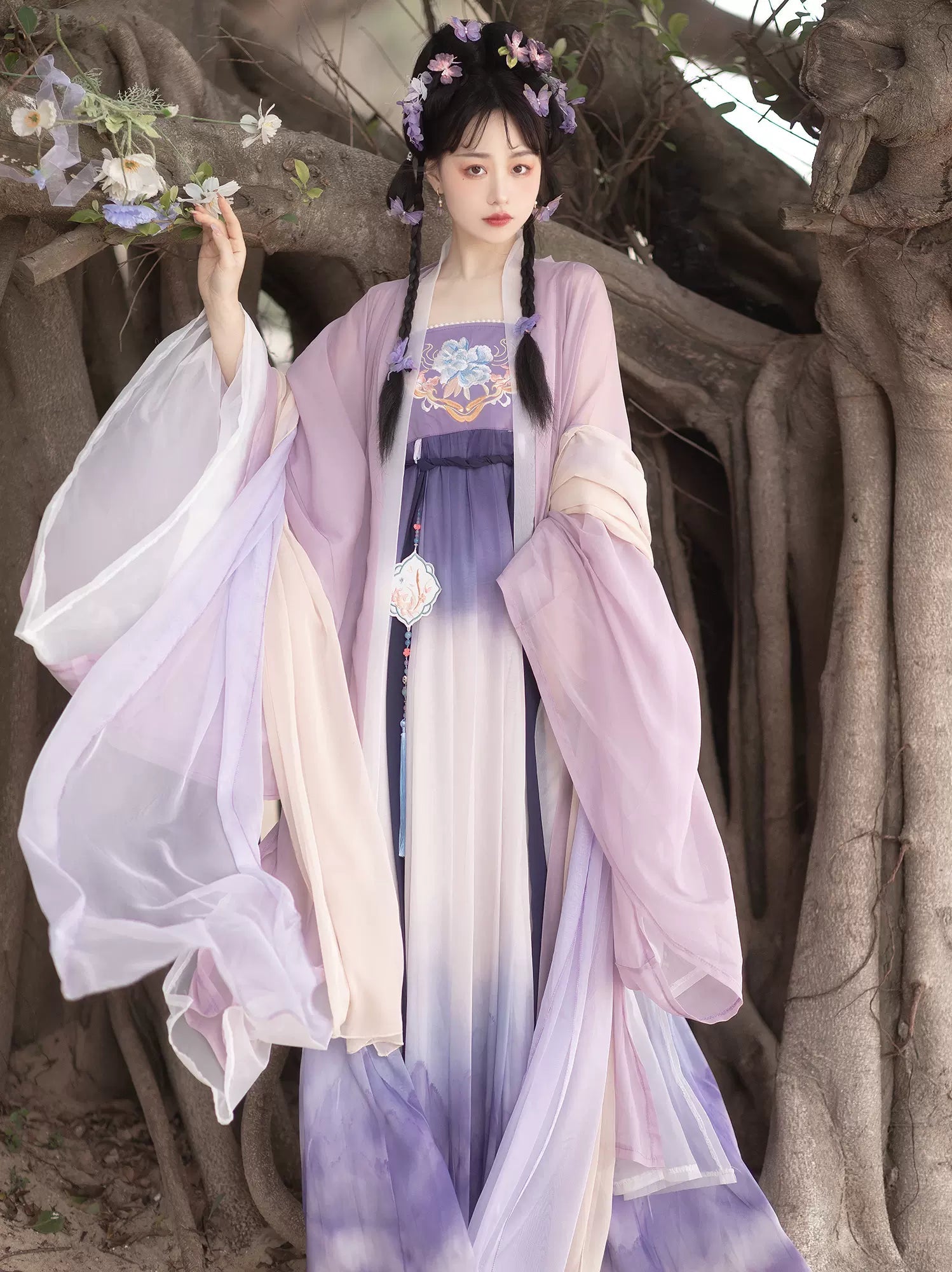 【Hanfu】Green Hills‘ Dreams|Tang Chest - Length skirthan fu Chinese han fu hanfu male tang dynasty clothes chinese hanfu tang dynasty outfits traditiona hanfu dress chinese hanfu chinese style dress dress fashion cheongsam dress q