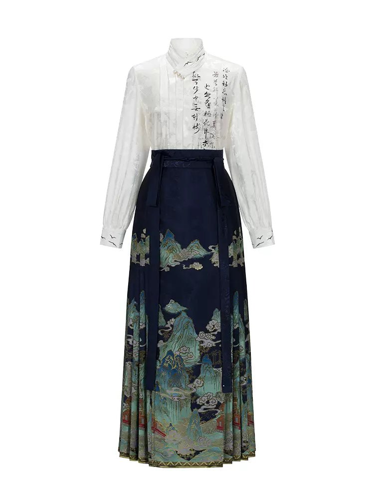 【Hanfu】Ink Charm of Natural Scenery | Mamian skirthan fu Chinese han fu hanfu male tang dynasty clothes chinese hanfu tang dynasty outfits traditiona hanfu dress chinese hanfu chinese style dress dress fashion cheongsam dress q