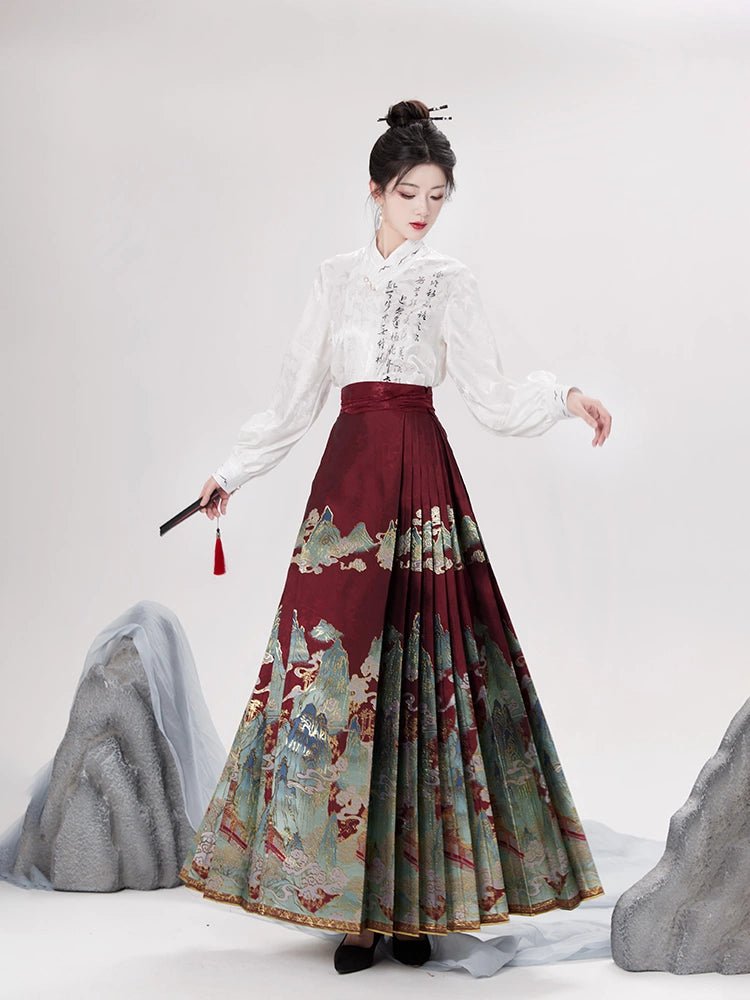 【Hanfu】Ink Charm of Natural Scenery | Mamian skirthan fu Chinese han fu hanfu male tang dynasty clothes chinese hanfu tang dynasty outfits traditiona hanfu dress chinese hanfu chinese style dress dress fashion cheongsam dress q