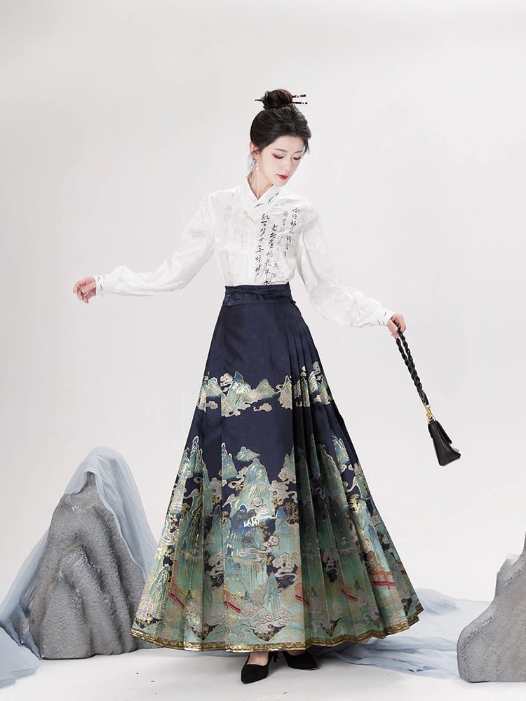 【Hanfu】Ink Charm of Natural Scenery | Mamian skirthan fu Chinese han fu hanfu male tang dynasty clothes chinese hanfu tang dynasty outfits traditiona hanfu dress chinese hanfu chinese style dress dress fashion cheongsam dress q