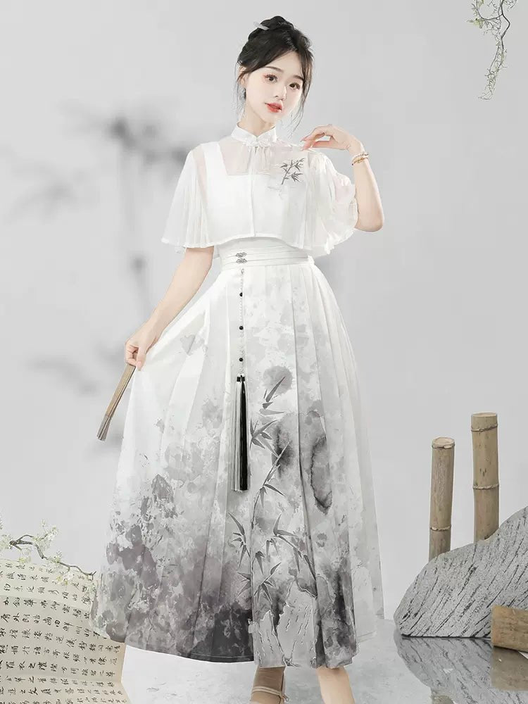 【Hanfu】Ink cold river|Modern dress 【Hanfu】Ink cold river|Modern dress