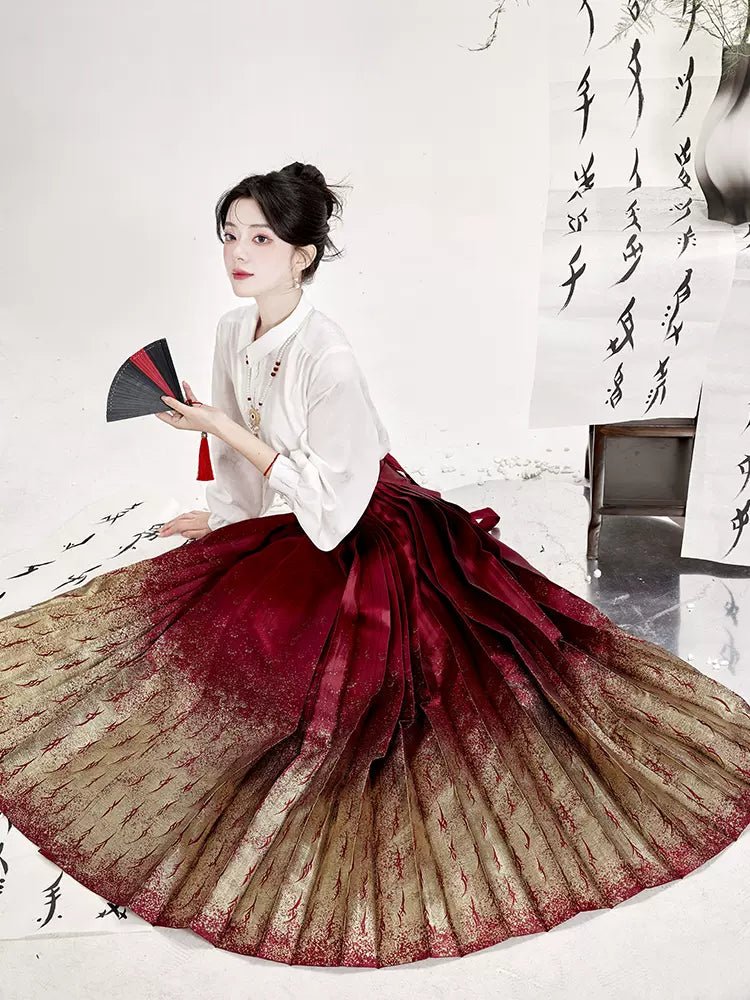 【Hanfu】Ink - dyed Elegance | Mamian skirthan fu Chinese han fu hanfu male tang dynasty clothes chinese hanfu tang dynasty outfits traditiona hanfu dress chinese hanfu chinese style dress dress fashion cheongsam dress q