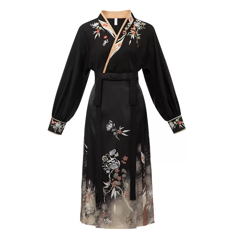 【Hanfu】Ink - dyed Floral Fragrance | Mamian Skirthan fu Chinese han fu hanfu male tang dynasty clothes chinese hanfu tang dynasty outfits traditiona hanfu dress chinese hanfu chinese style dress dress fashion cheongsam dress q
