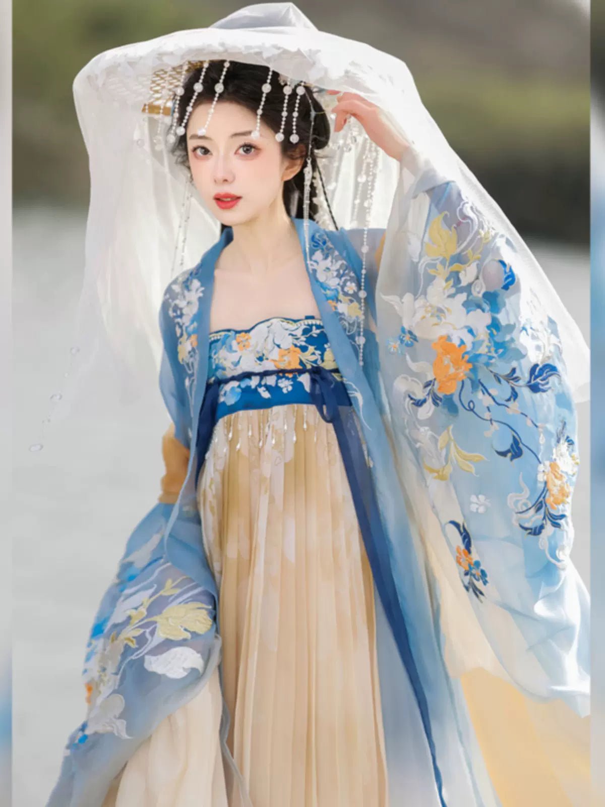 【Hanfu】Jade Dew and Clear Autumn|Tang Chest - Length skirthan fu Chinese han fu hanfu male tang dynasty clothes chinese hanfu tang dynasty outfits traditiona hanfu dress chinese hanfu chinese style dress dress fashion cheongsam dress q