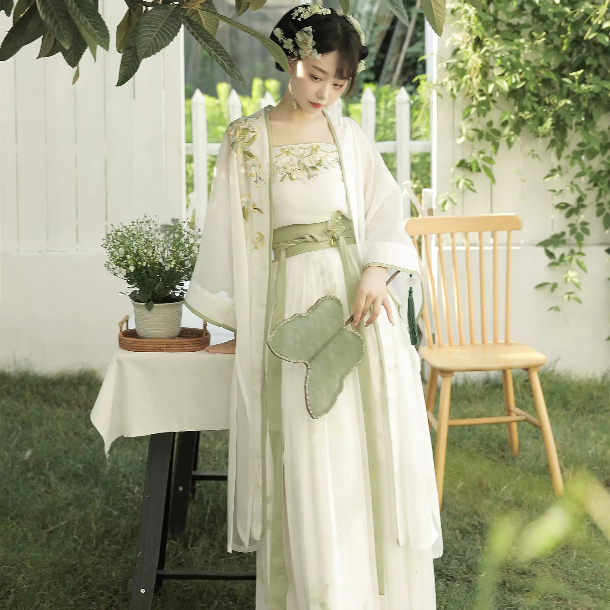 【Hanfu】Jasmine under banyan|Song embroidered pleated skirthan fu Chinese han fu hanfu male tang dynasty clothes chinese hanfu tang dynasty outfits traditiona hanfu dress chinese hanfu chinese style dress dress fashion cheongsam dress q
