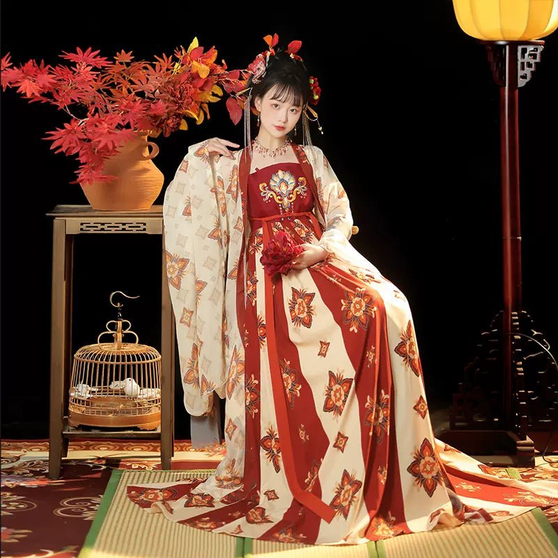 【Hanfu】Lotus Sings A Beautiful Song|Tang Chest - Length skirthan fu Chinese han fu hanfu male tang dynasty clothes chinese hanfu tang dynasty outfits traditiona hanfu dress chinese hanfu chinese style dress dress fashion cheongsam dress q