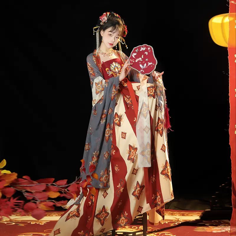 【Hanfu】Lotus Sings A Beautiful Song|Tang Chest - Length skirthan fu Chinese han fu hanfu male tang dynasty clothes chinese hanfu tang dynasty outfits traditiona hanfu dress chinese hanfu chinese style dress dress fashion cheongsam dress q