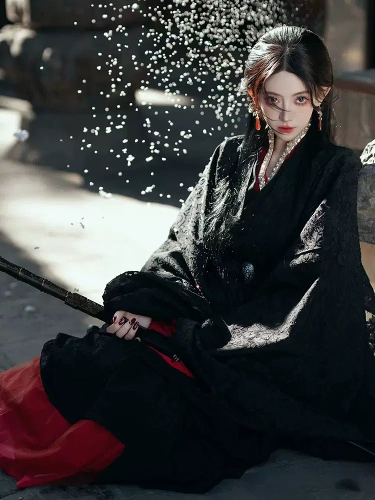 【Hanfu】Midnight Warrior Elegance | Chunqiu to Han Dynasty Style Hanfuhan fu Chinese han fu hanfu male tang dynasty clothes chinese hanfu tang dynasty outfits traditiona hanfu dress chinese hanfu chinese style dress dress fashion cheongsam dress q