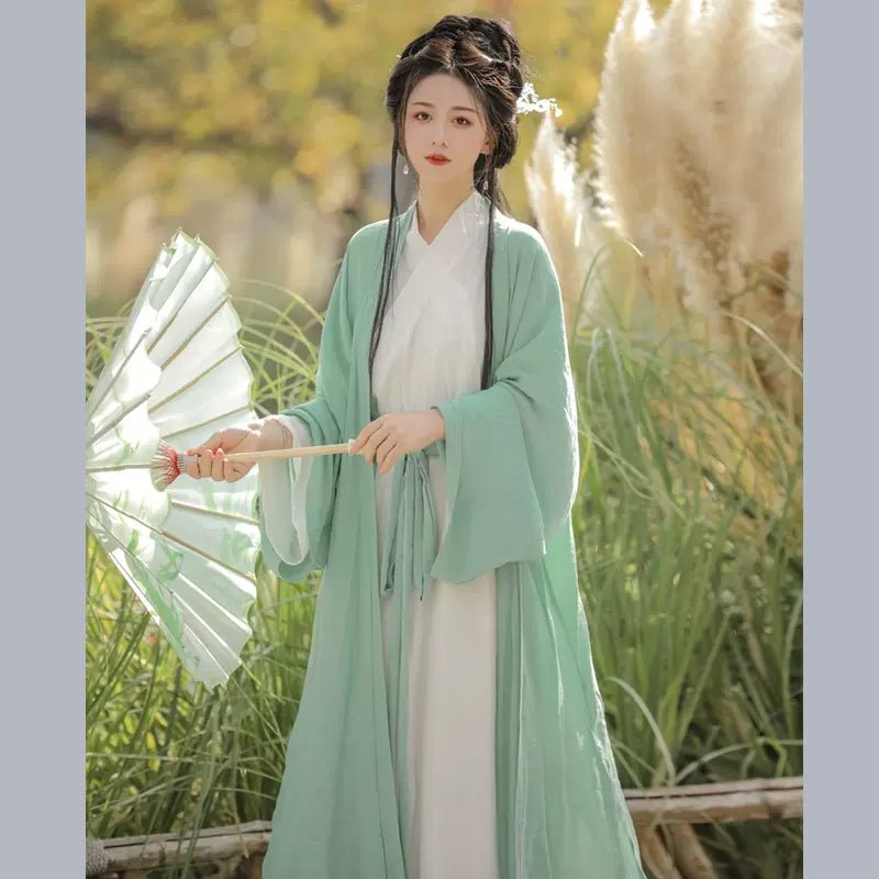 HanfuMint Whisper Serenity | Wei & Jin Style Hanfu - Hanrong Hanfu chinese traditional clothes newmoondance nuwahanfu fashionhanfu newfanfu HanfuMint Whisper Serenity | Wei & Jin Style Hanfu - Hanrong Hanfu chinese traditional clothes newmoondance nuwahanfu fashionhanfu newfanfu