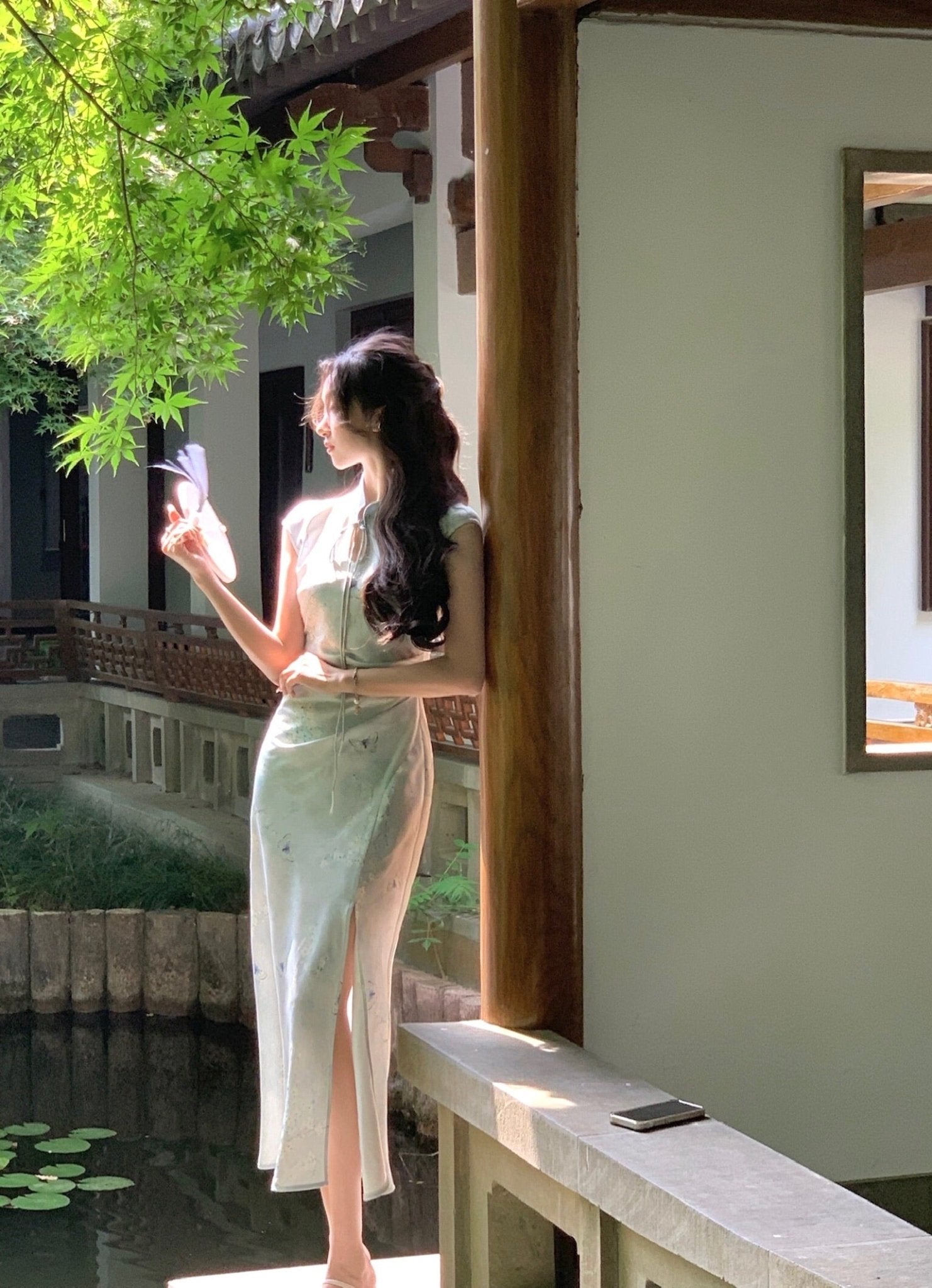 【Hanfu】Moonlit Elegance | Cheongsam/Qipaohan fu Chinese han fu hanfu male tang dynasty clothes chinese hanfu tang dynasty outfits traditiona hanfu dress chinese hanfu chinese style dress dress fashion cheongsam dress q