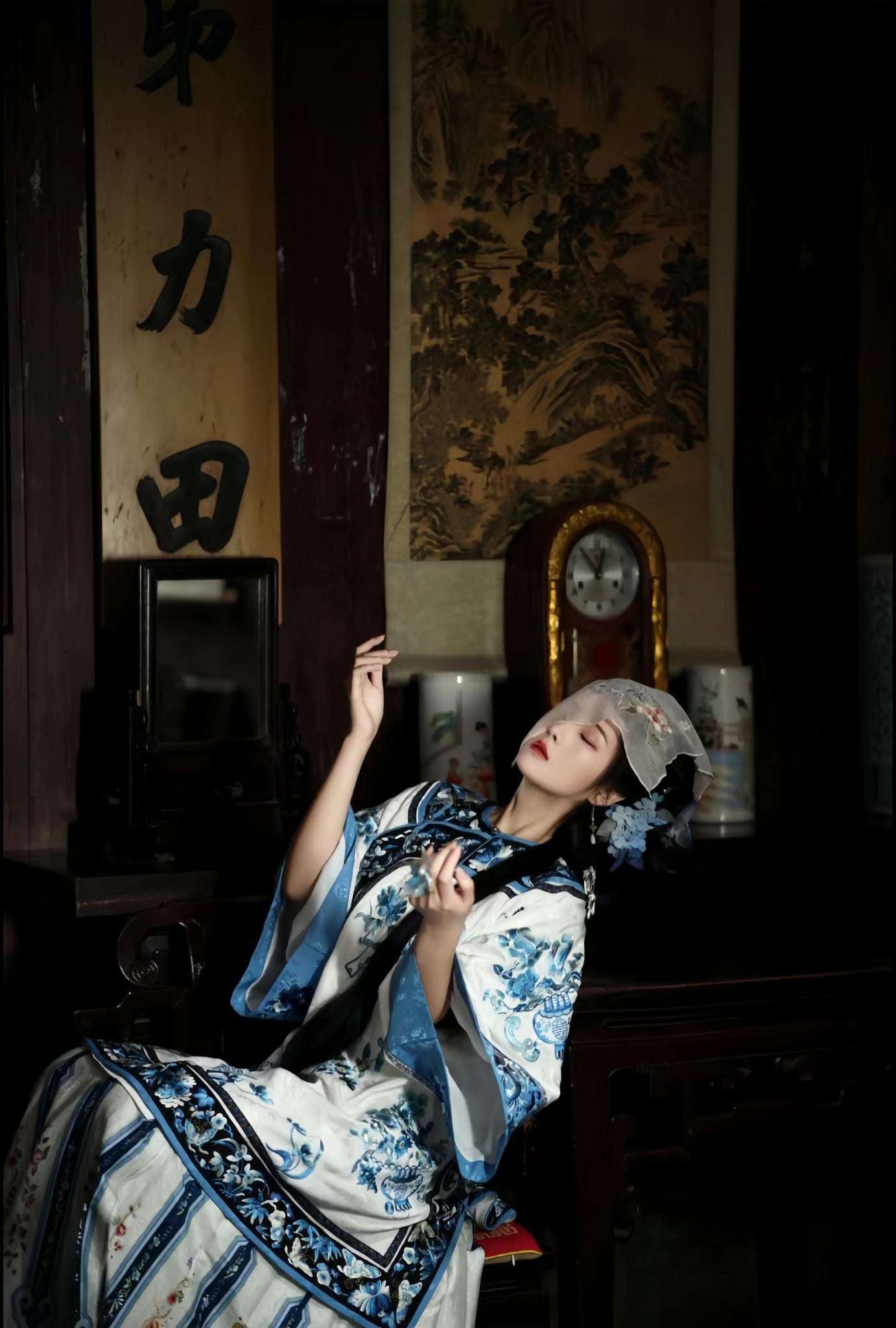 【Hanfu】Moonlit Orchid Whisper | Qing Style Hanfuhan fu Chinese han fu hanfu male tang dynasty clothes chinese hanfu tang dynasty outfits traditiona hanfu dress chinese hanfu chinese style dress dress fashion cheongsam dress q