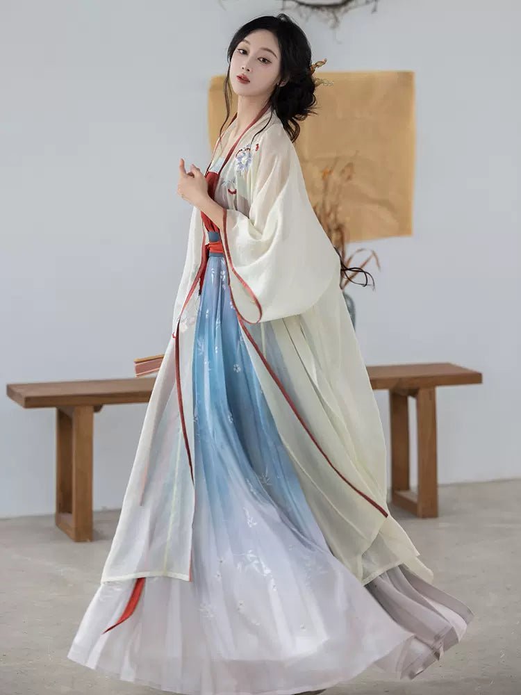 【Hanfu】﻿Morning glory|朝颜han fu Chinese han fu hanfu male tang dynasty clothes chinese hanfu tang dynasty outfits traditiona hanfu dress chinese hanfu chinese style dress dress fashion cheongsam dress q
