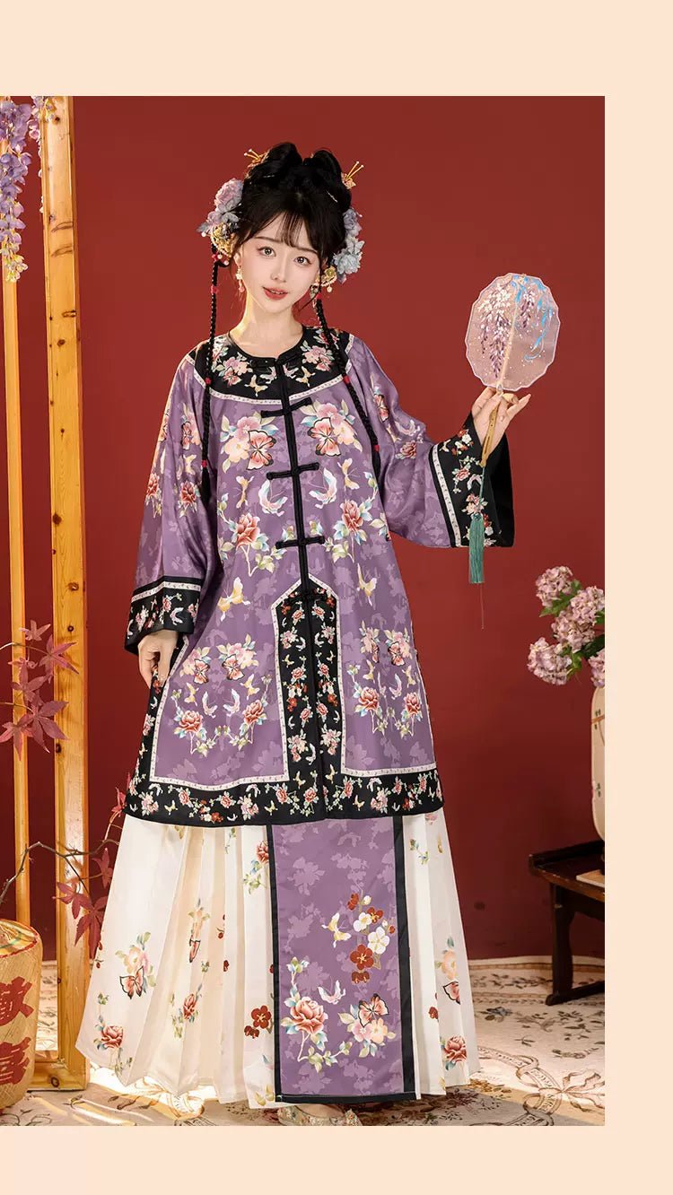 【Hanfu】Peony Blossom Grace | Qing Style Hanfuhan fu Chinese han fu hanfu male tang dynasty clothes chinese hanfu tang dynasty outfits traditiona hanfu dress chinese hanfu chinese style dress dress fashion cheongsam dress q