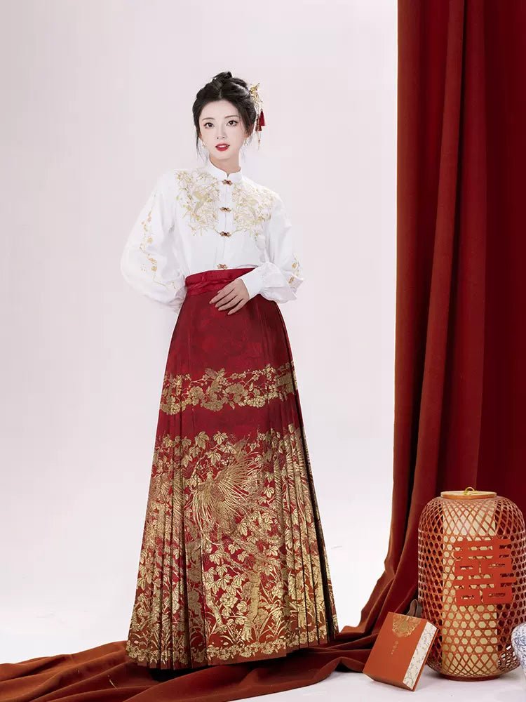 【Hanfu】Phoenix Perches on the Parasol Tree | Mamian skirthan fu Chinese han fu hanfu male tang dynasty clothes chinese hanfu tang dynasty outfits traditiona hanfu dress chinese hanfu chinese style dress dress fashion cheongsam dress q