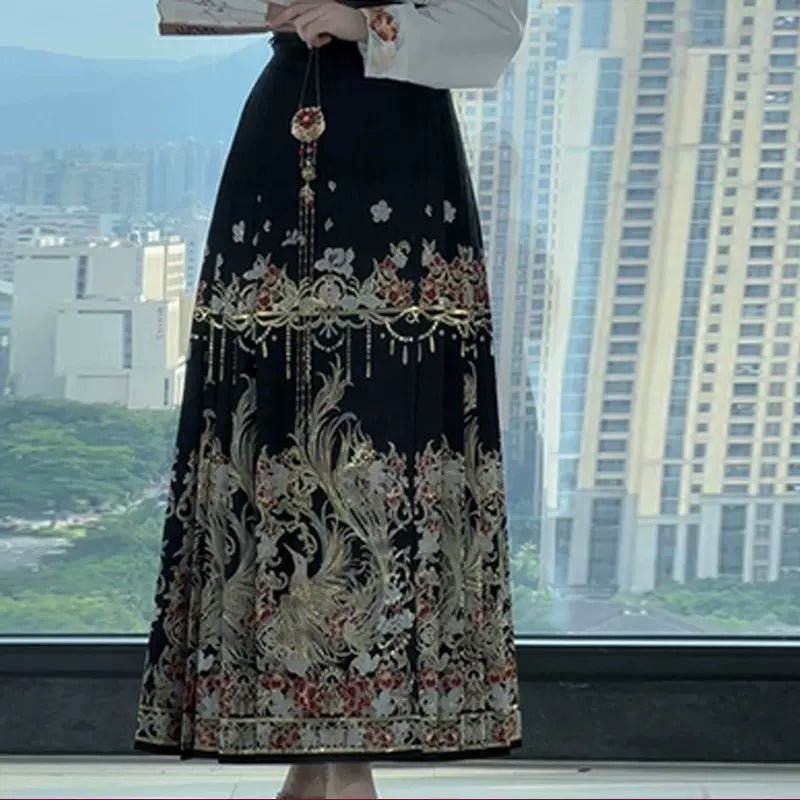 【Hanfu】Phoenix|Ming Horse - faced skirthan fu Chinese han fu hanfu male tang dynasty clothes chinese hanfu tang dynasty outfits traditiona hanfu dress chinese hanfu chinese style dress dress fashion cheongsam dress q