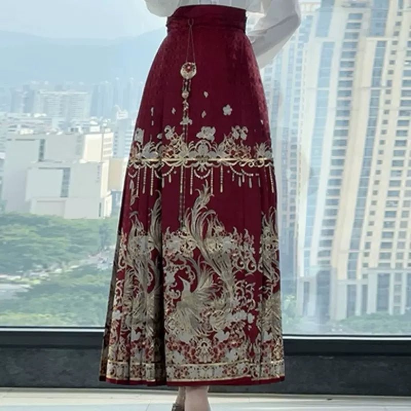 【Hanfu】Phoenix|Ming Horse - faced skirthan fu Chinese han fu hanfu male tang dynasty clothes chinese hanfu tang dynasty outfits traditiona hanfu dress chinese hanfu chinese style dress dress fashion cheongsam dress q
