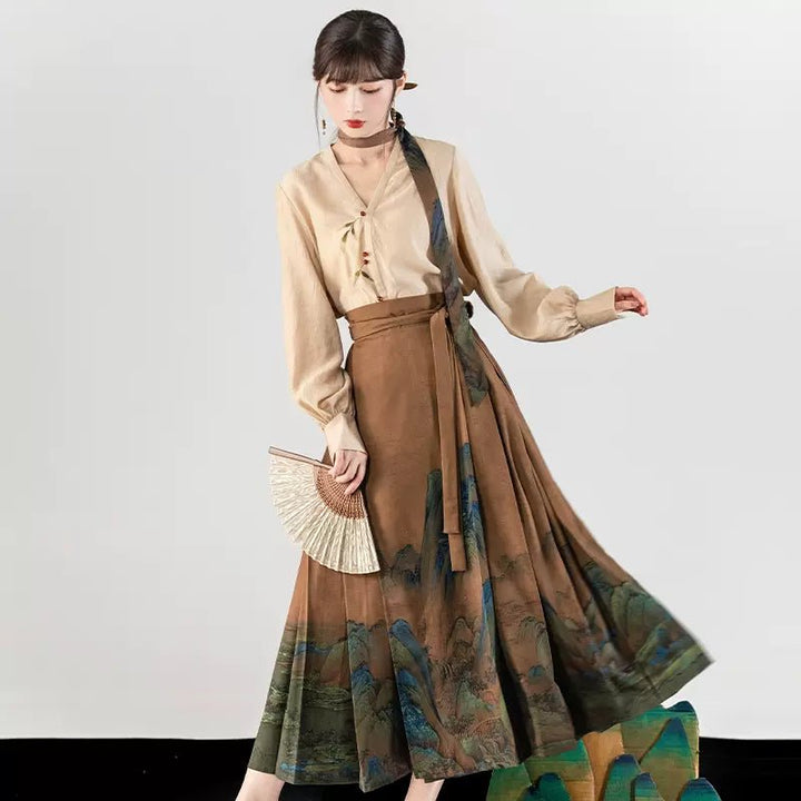【Hanfu】Poetic Charm of Misty Jiangnan | Modern Style Hanfuhan fu Chinese han fu hanfu male tang dynasty clothes chinese hanfu tang dynasty outfits traditiona hanfu dress chinese hanfu chinese style dress dress fashion cheongsam dress q