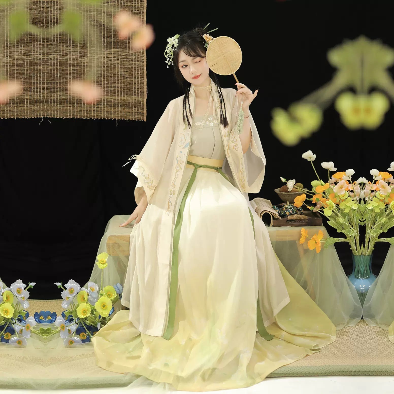 【Hanfu】Pure Joy | Song Three - pirece skirthan fu Chinese han fu hanfu male tang dynasty clothes chinese hanfu tang dynasty outfits traditiona hanfu dress chinese hanfu chinese style dress dress fashion cheongsam dress q