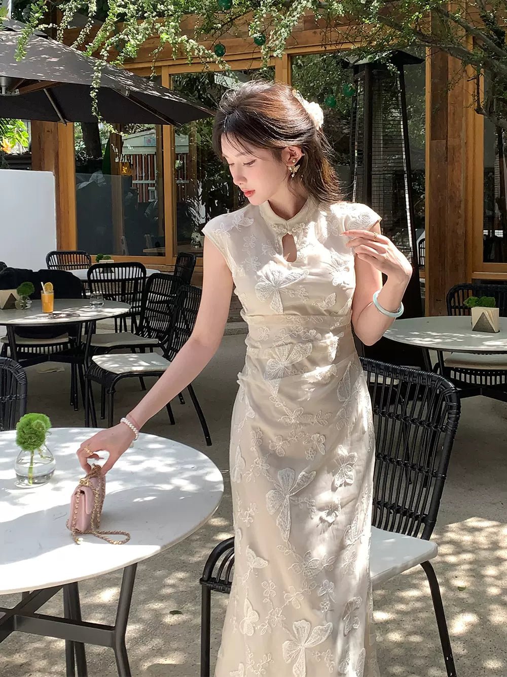 【Hanfu】Radiant Elegance of Butterfly Whisper | Cheongsam/Qipaohan fu Chinese han fu hanfu male tang dynasty clothes chinese hanfu tang dynasty outfits traditiona hanfu dress chinese hanfu chinese style dress dress fashion cheongsam dress q