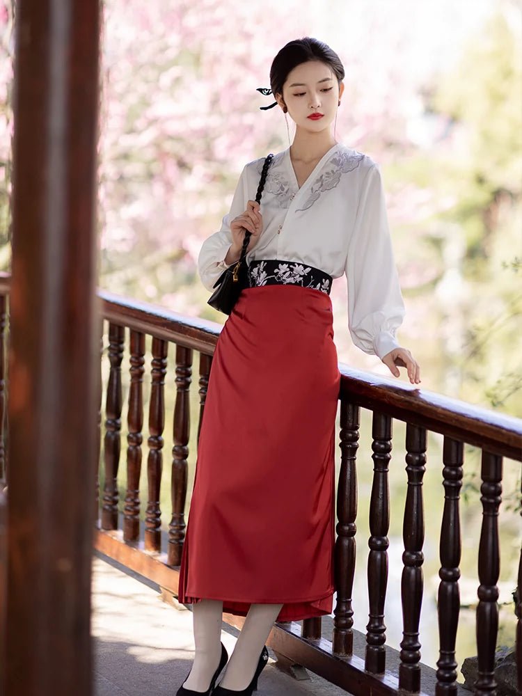 【Hanfu】Reflected Sun Red Makeup | Modern Style Hanfuhan fu Chinese han fu hanfu male tang dynasty clothes chinese hanfu tang dynasty outfits traditiona hanfu dress chinese hanfu chinese style dress dress fashion cheongsam dress q
