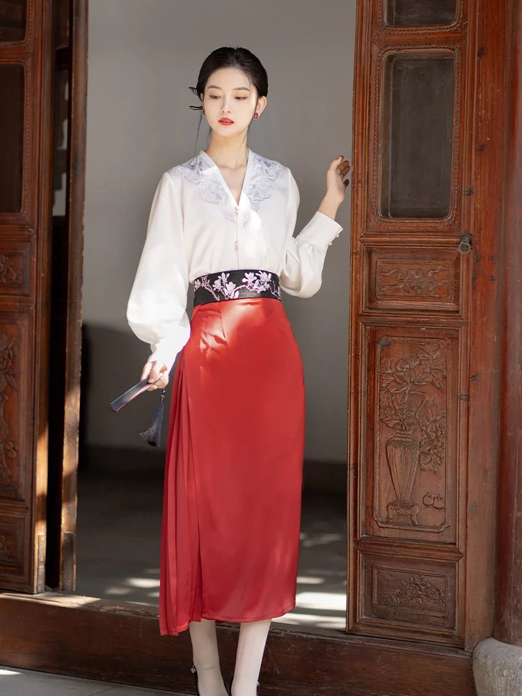 【Hanfu】Reflected Sun Red Makeup | Modern Style Hanfuhan fu Chinese han fu hanfu male tang dynasty clothes chinese hanfu tang dynasty outfits traditiona hanfu dress chinese hanfu chinese style dress dress fashion cheongsam dress q