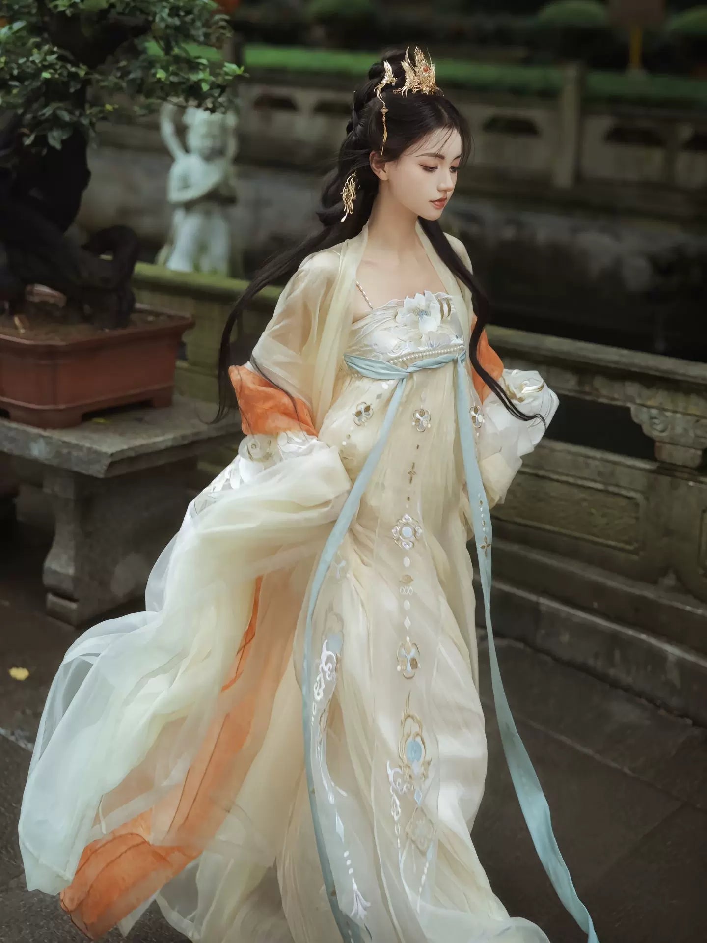 【Hanfu】Seibei (mythical bird)|Tang Chest - Length skirthan fu Chinese han fu hanfu male tang dynasty clothes chinese hanfu tang dynasty outfits traditiona hanfu dress chinese hanfu chinese style dress dress fashion cheongsam dress q