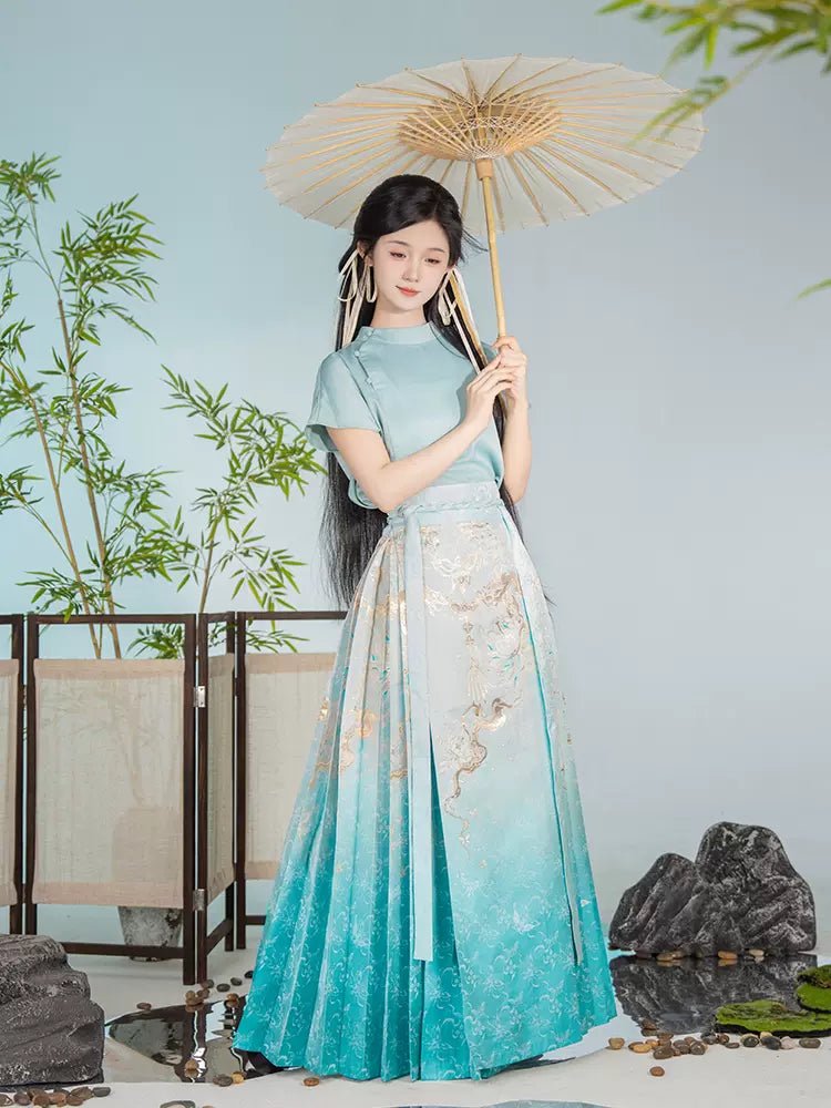 【Hanfu】Simple philosophy|Ming horse-faced skirt 【Hanfu】Simple philosophy|Ming horse-faced skirt
