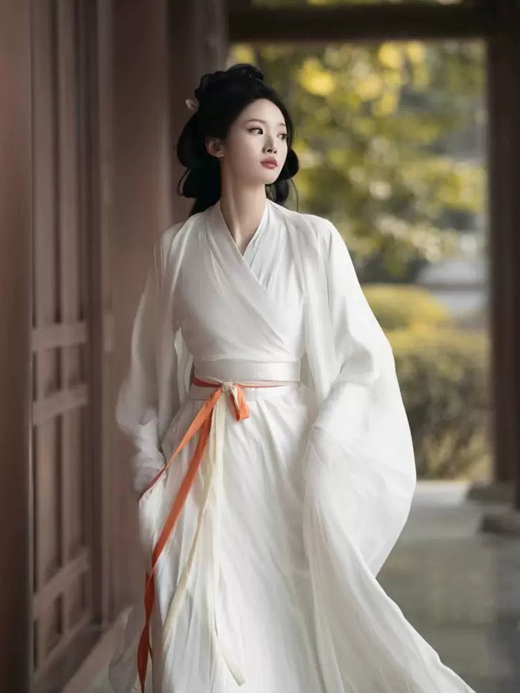 HanfuSnowy Grace | Wei & Jin Style Hanfu - Hanrong Hanfu chinese traditional clothes newmoondance nuwahanfu fashionhanfu newfanfu hanfustory White / HanfuSnowy Grace | Wei & Jin Style Hanfu - Hanrong Hanfu chinese traditional clothes newmoondance nuwahanfu fashionhanfu newfanfu hanfustory White /
