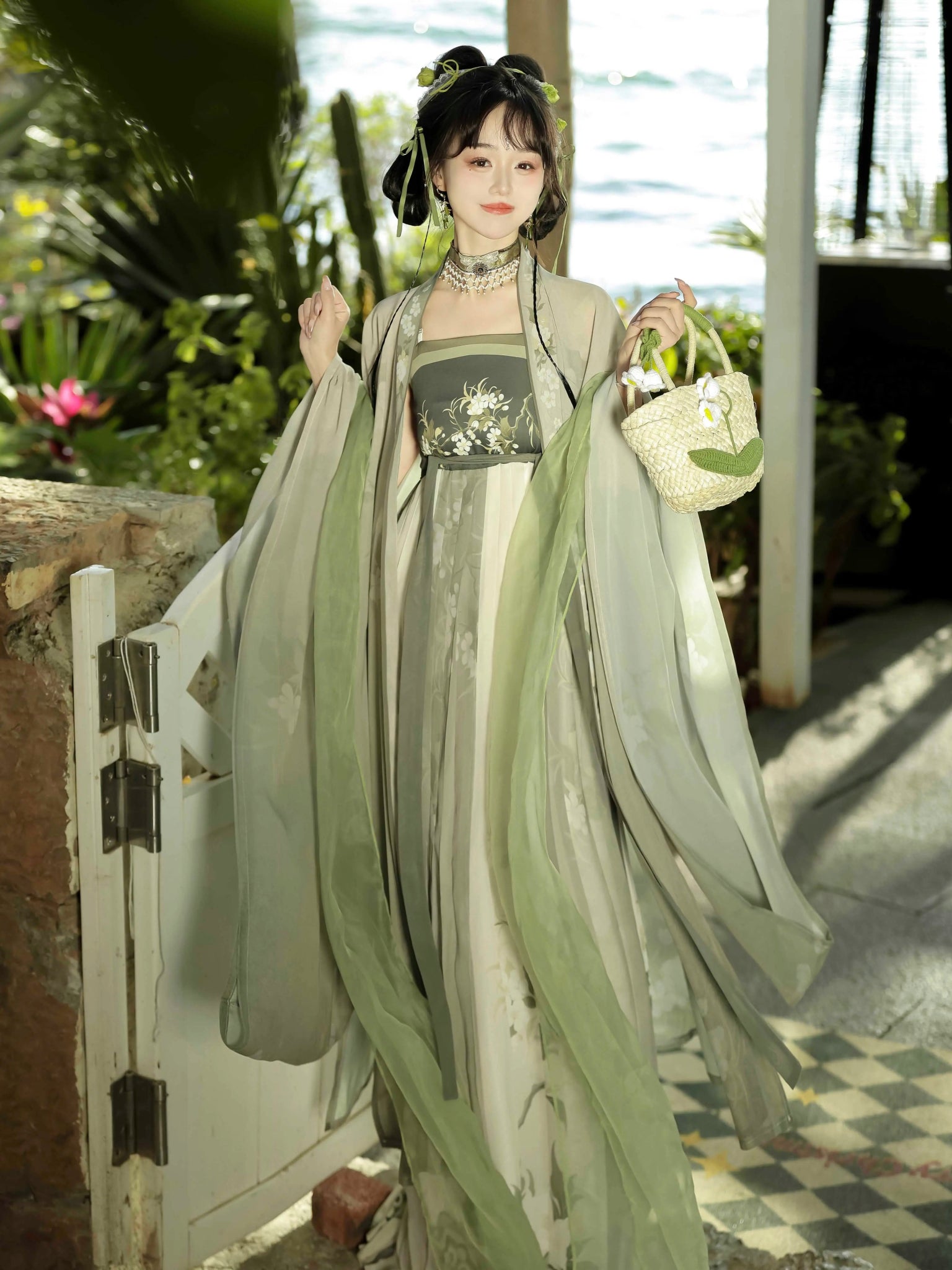 【Hanfu】Spring Is in Full Swing|Tang Chest - Length skirthan fu Chinese han fu hanfu male tang dynasty clothes chinese hanfu tang dynasty outfits traditiona hanfu dress chinese hanfu chinese style dress dress fashion cheongsam dress q