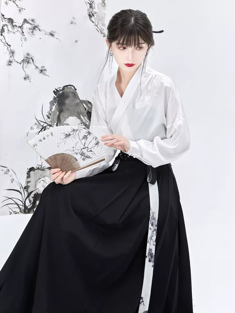 【Hanfu】Timeless Elegance, Ink Mountain Charm | Mamian skirthan fu Chinese han fu hanfu male tang dynasty clothes chinese hanfu tang dynasty outfits traditiona hanfu dress chinese hanfu chinese style dress dress fashion cheongsam dress q
