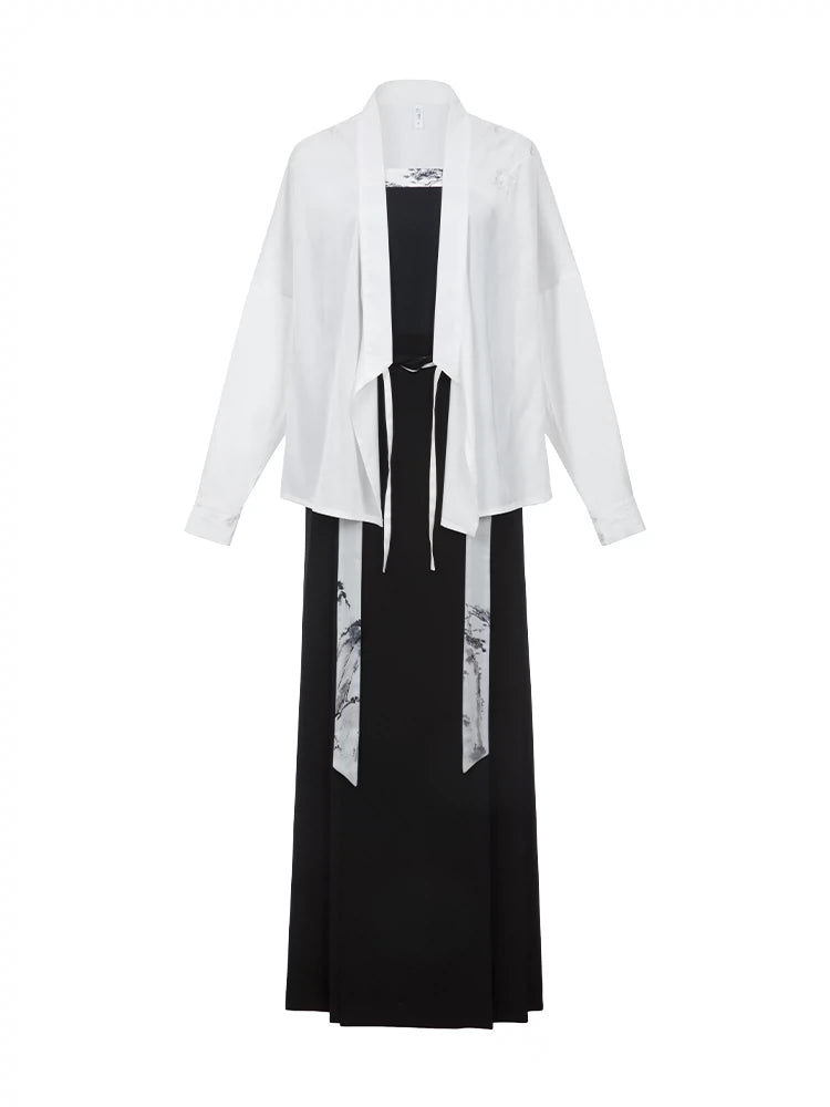 【Hanfu】Timeless Elegance, Ink Mountain Charm | Mamian skirthan fu Chinese han fu hanfu male tang dynasty clothes chinese hanfu tang dynasty outfits traditiona hanfu dress chinese hanfu chinese style dress dress fashion cheongsam dress q