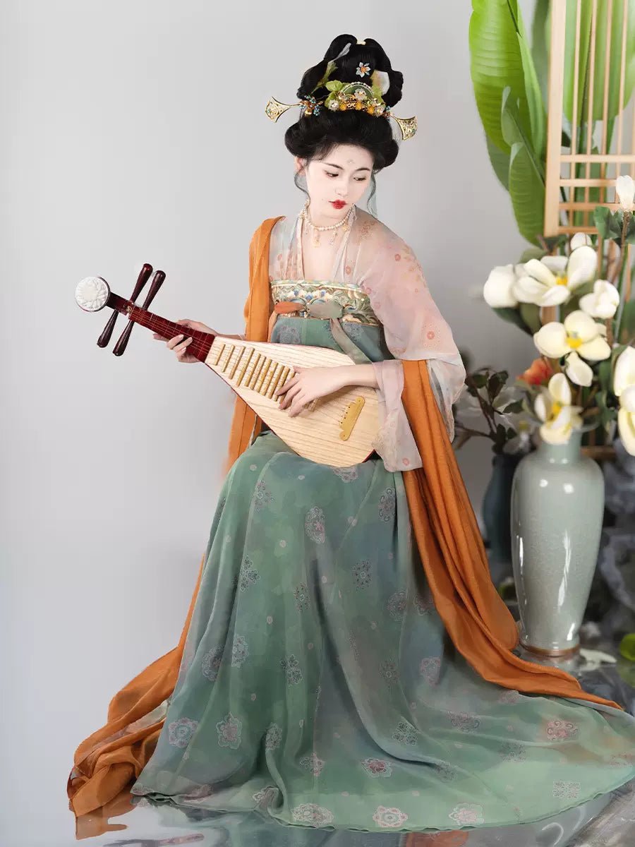 【Hanfu】Too Honorable for Words|Tang Chest - Length skirthan fu Chinese han fu hanfu male tang dynasty clothes chinese hanfu tang dynasty outfits traditiona hanfu dress chinese hanfu chinese style dress dress fashion cheongsam dress q