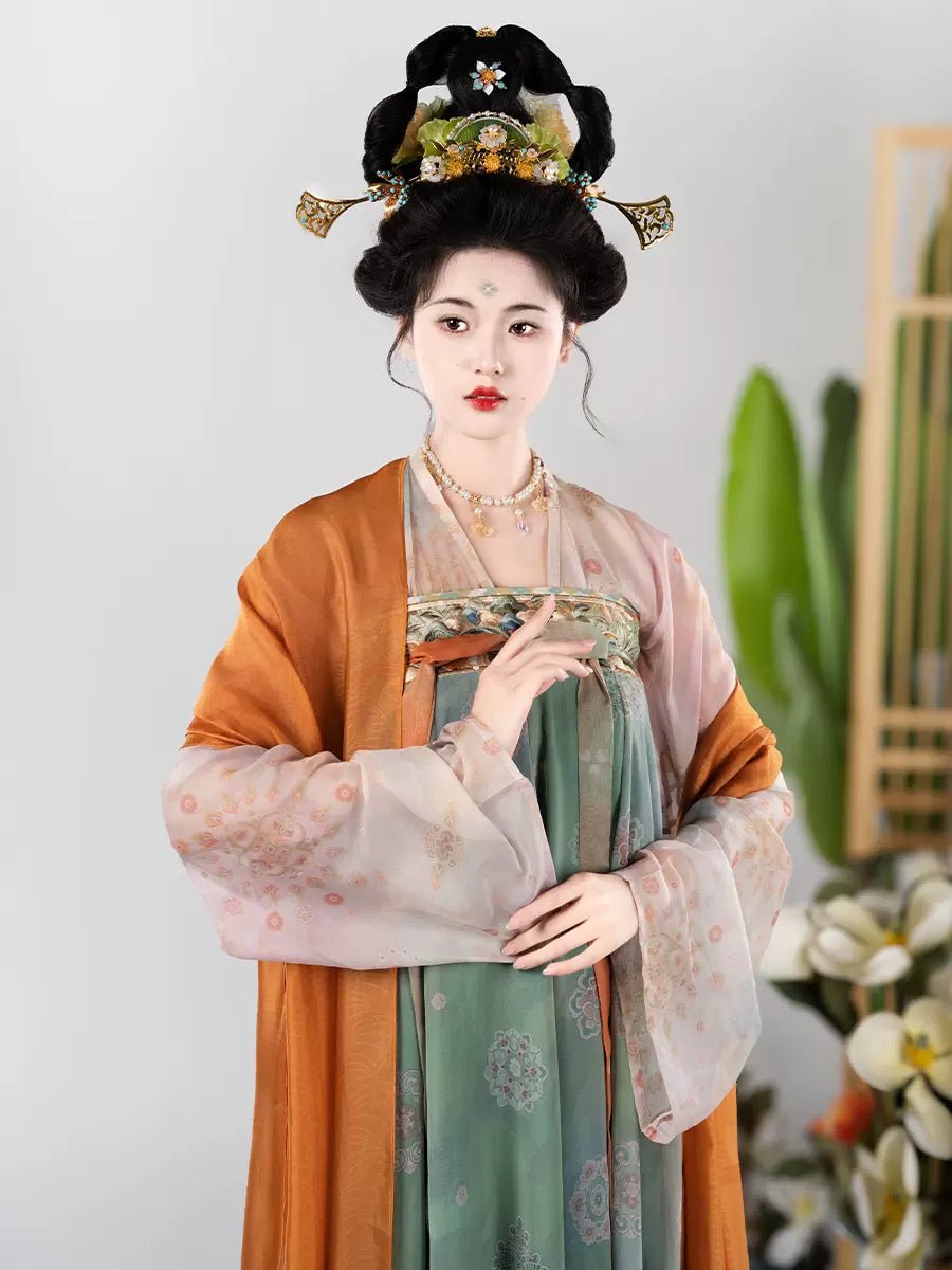 【Hanfu】Too Honorable for Words|Tang Chest - Length skirthan fu Chinese han fu hanfu male tang dynasty clothes chinese hanfu tang dynasty outfits traditiona hanfu dress chinese hanfu chinese style dress dress fashion cheongsam dress q