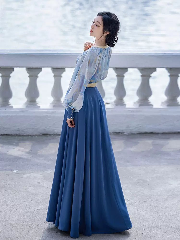 【Hanfu】﻿Van Gogh’s sea|梵高的海han fu Chinese han fu hanfu male tang dynasty clothes chinese hanfu tang dynasty outfits traditiona hanfu dress chinese hanfu chinese style dress dress fashion cheongsam dress q