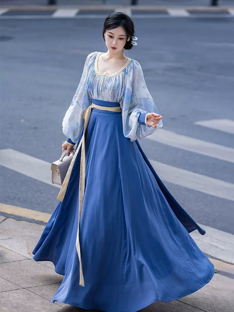 【Hanfu】﻿Van Gogh’s sea|梵高的海han fu Chinese han fu hanfu male tang dynasty clothes chinese hanfu tang dynasty outfits traditiona hanfu dress chinese hanfu chinese style dress dress fashion cheongsam dress q