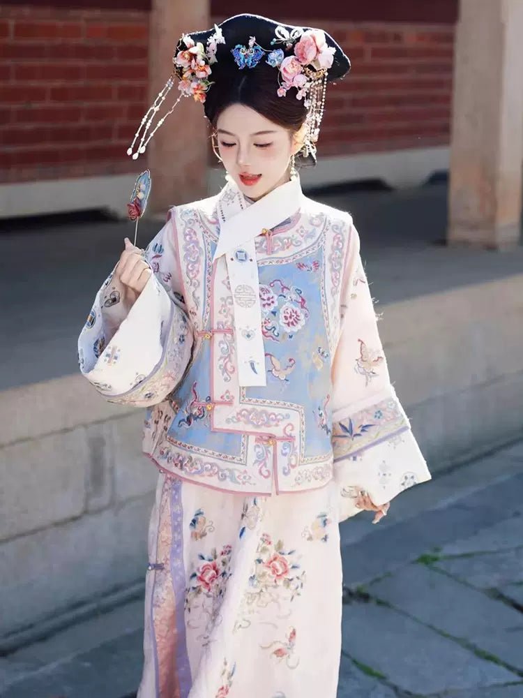 【Hanfu】Whispering Blossom Dream | Qing Style Hanfuhan fu Chinese han fu hanfu male tang dynasty clothes chinese hanfu tang dynasty outfits traditiona hanfu dress chinese hanfu chinese style dress dress fashion cheongsam dress q