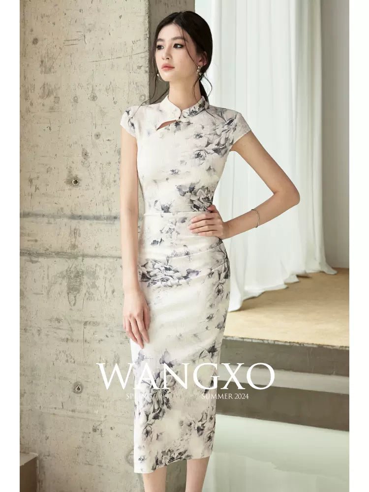 【Hanfu】Whispering Lotus Bloom | Cheongsam/Qipaohan fu Chinese han fu hanfu male tang dynasty clothes chinese hanfu tang dynasty outfits traditiona hanfu dress chinese hanfu chinese style dress dress fashion cheongsam dress q