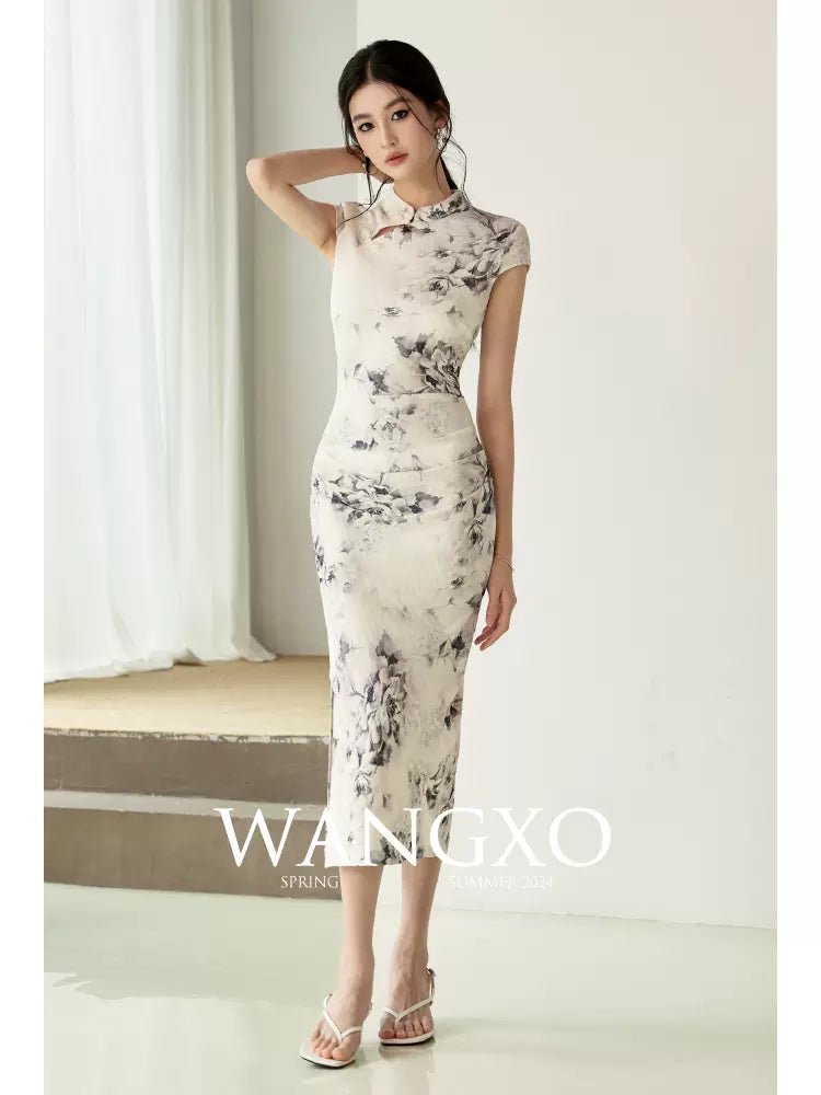 【Hanfu】Whispering Lotus Bloom | Cheongsam/Qipaohan fu Chinese han fu hanfu male tang dynasty clothes chinese hanfu tang dynasty outfits traditiona hanfu dress chinese hanfu chinese style dress dress fashion cheongsam dress q