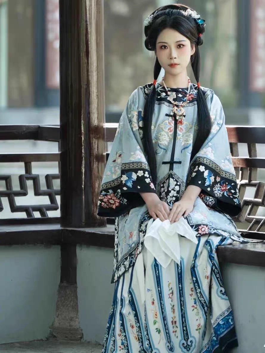 【Hanfu】Whispers of Magnolia | Qing Style Hanfuhan fu Chinese han fu hanfu male tang dynasty clothes chinese hanfu tang dynasty outfits traditiona hanfu dress chinese hanfu chinese style dress dress fashion cheongsam dress q