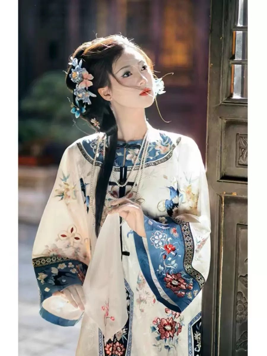 【Hanfu】Whispers of Magnolia | Qing Style Hanfuhan fu Chinese han fu hanfu male tang dynasty clothes chinese hanfu tang dynasty outfits traditiona hanfu dress chinese hanfu chinese style dress dress fashion cheongsam dress q