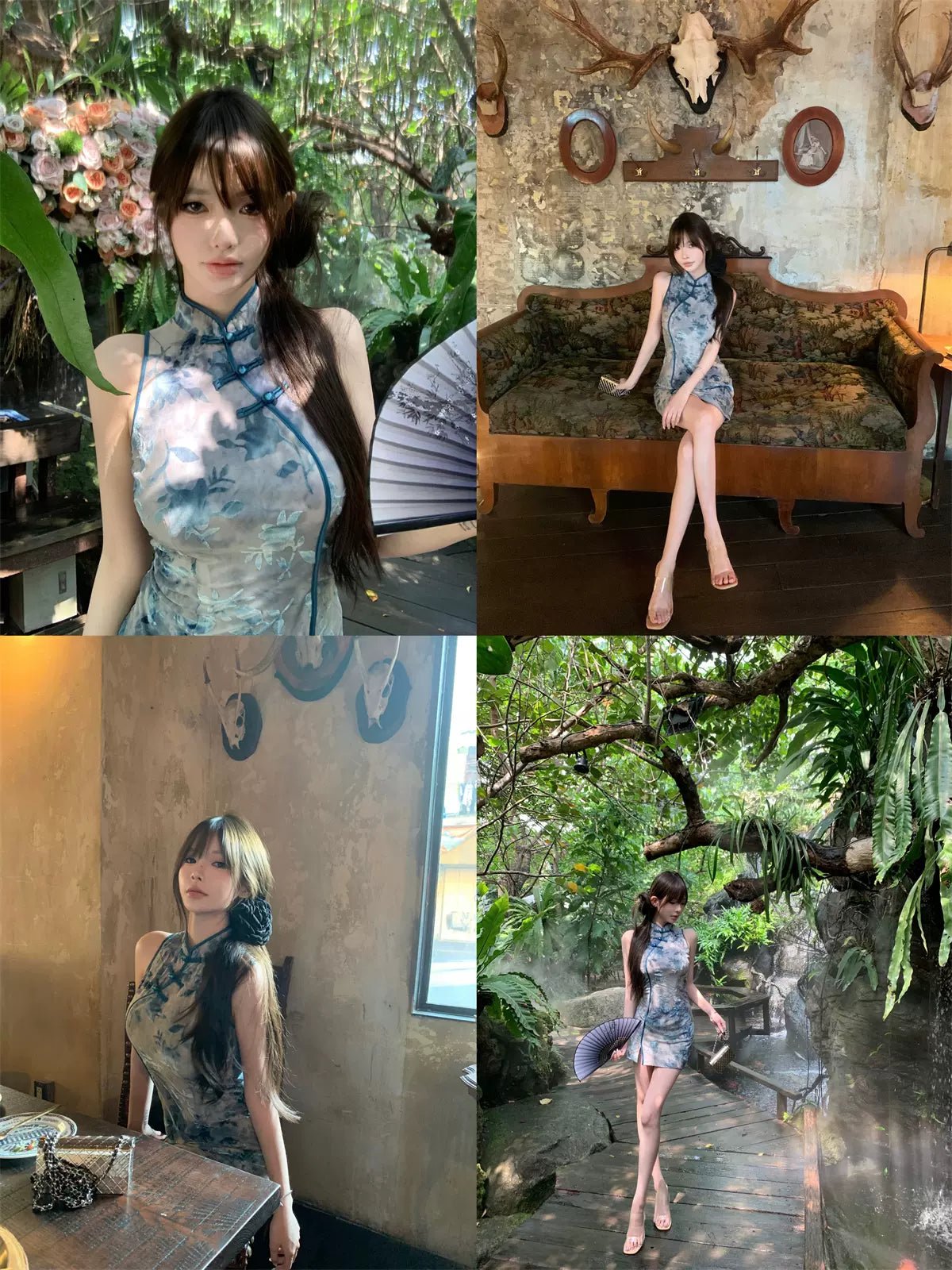 【Hanfu】Whispers of Spring Bloom | Cheongsam/Qipaohan fu Chinese han fu hanfu male tang dynasty clothes chinese hanfu tang dynasty outfits traditiona hanfu dress chinese hanfu chinese style dress dress fashion cheongsam dress q