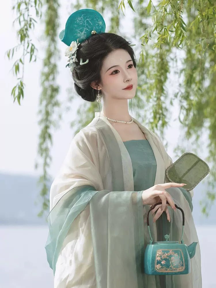 【Hanfu】Whispers of Verdant Serenity | Song Dynasty Hanfuhan fu Chinese han fu hanfu male tang dynasty clothes chinese hanfu tang dynasty outfits traditiona hanfu dress chinese hanfu chinese style dress dress fashion cheongsam dress q