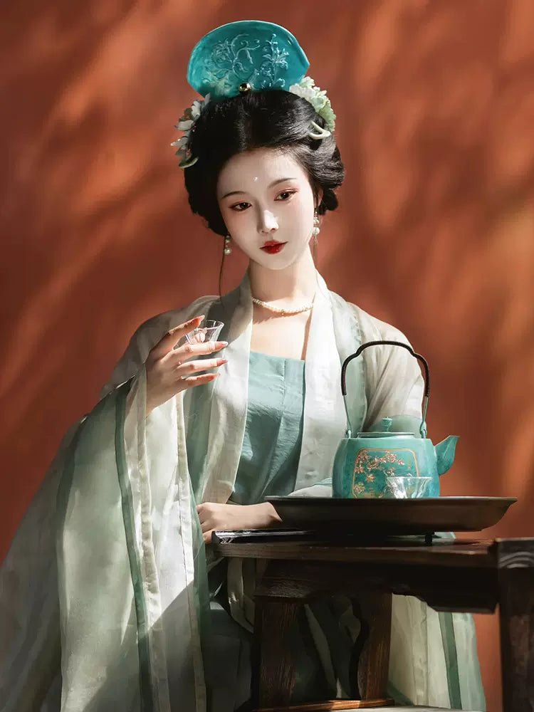 【Hanfu】Whispers of Verdant Serenity | Song Dynasty Hanfuhan fu Chinese han fu hanfu male tang dynasty clothes chinese hanfu tang dynasty outfits traditiona hanfu dress chinese hanfu chinese style dress dress fashion cheongsam dress q