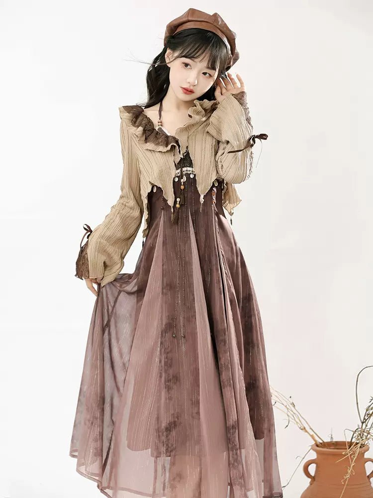 【Hanfu】Withered Butterflies in the Desert|Modern Dresshan fu Chinese han fu hanfu male tang dynasty clothes chinese hanfu tang dynasty outfits traditiona hanfu dress chinese hanfu chinese style dress dress fashion cheongsam dress q