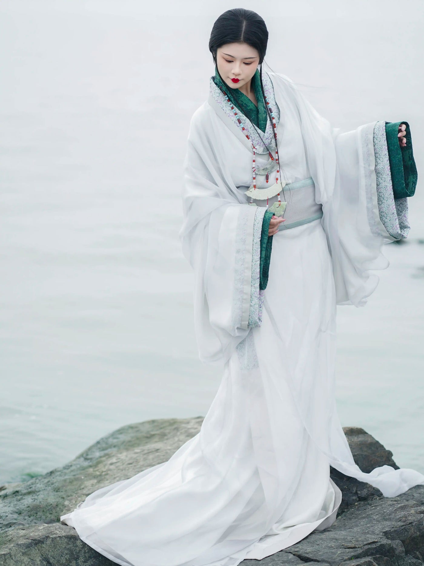chinese winter dress HanfuWinter Moon|