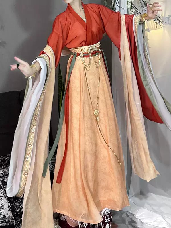 【Hanfu】Yaotai|Wei & Jin Dynasty big - sleeved eight - ripped skirtshan fu Chinese han fu hanfu male tang dynasty clothes chinese hanfu tang dynasty outfits traditiona hanfu dress chinese hanfu chinese style dress dress fashion cheongsam dress q