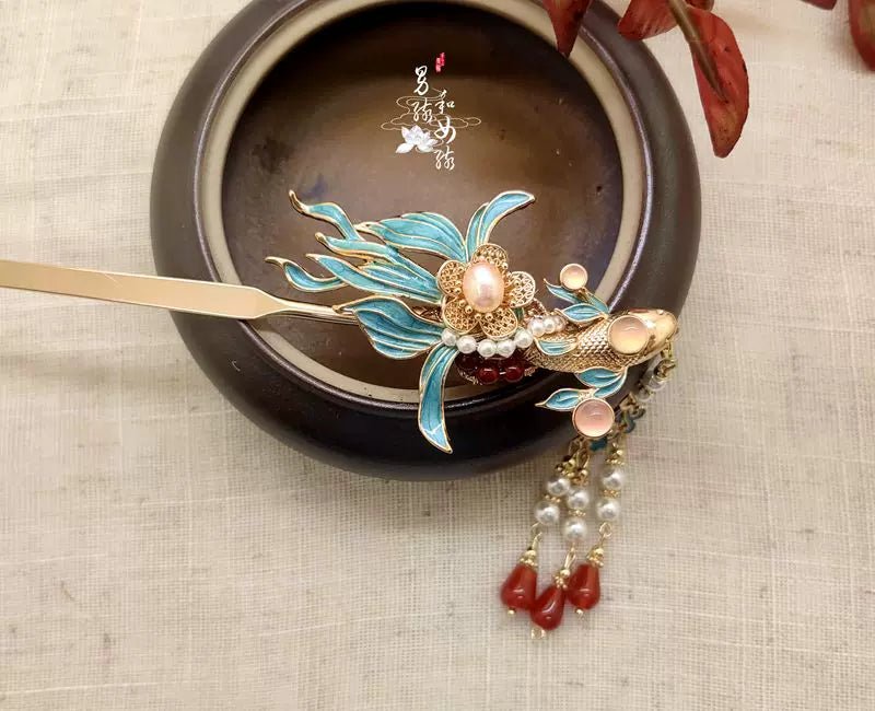 Little Fish|Hanfu Matching Hairpinhan fu Chinese han fu hanfu male tang dynasty clothes chinese hanfu tang dynasty outfits traditiona hanfu dress chinese hanfu chinese style dress dress fashion cheongsam dress q