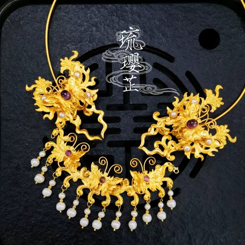 Lonely Search|Ancient Style Butterfly Hair Crownhan fu Chinese han fu hanfu male tang dynasty clothes chinese hanfu tang dynasty outfits traditiona hanfu dress chinese hanfu chinese style dress dress fashion cheongsam dress q