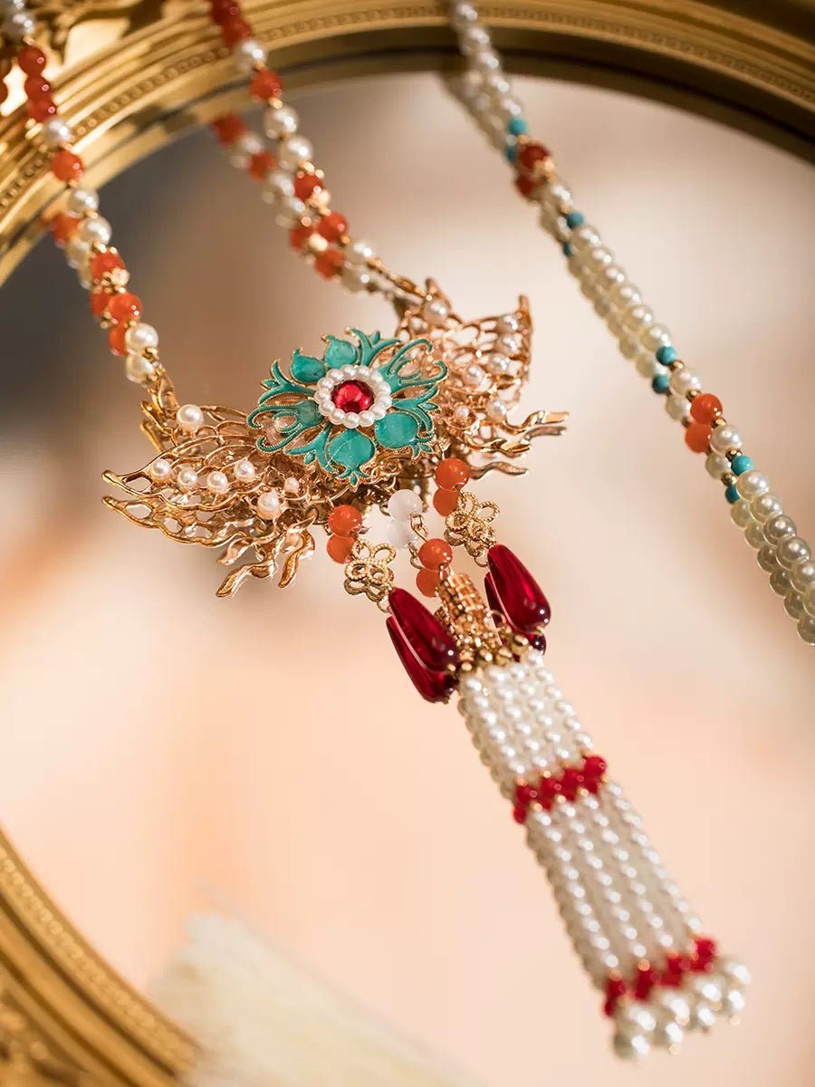 Orchid Garden|Hanfu Matching Necklacehan fu Chinese han fu hanfu male tang dynasty clothes chinese hanfu tang dynasty outfits traditiona hanfu dress chinese hanfu chinese style dress dress fashion cheongsam dress q